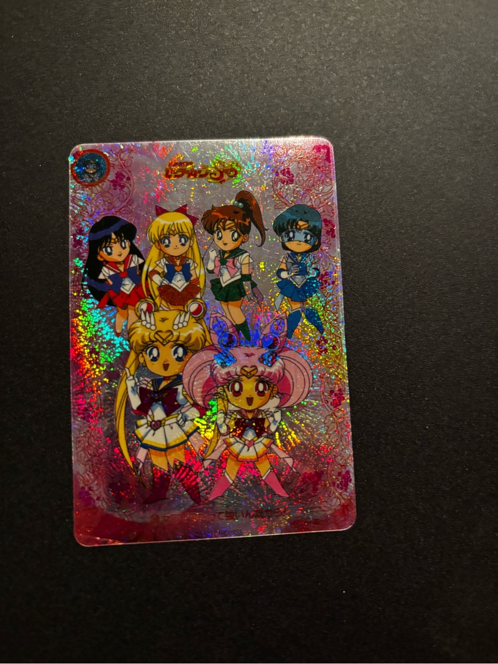 90s Vintage Sailor Moon SuperS Jumbo Prism Card Bandai Japan